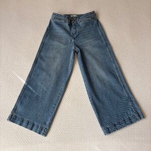 Oat New York wide/cropped Jeans size 8/29 medium wash